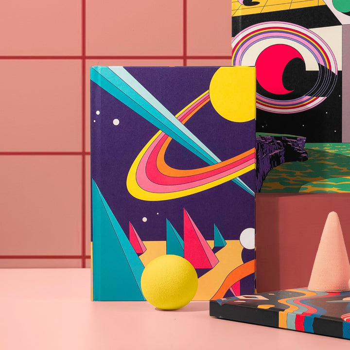 Užrašinė A5 su kietu viršeliu - Saturno žiedas