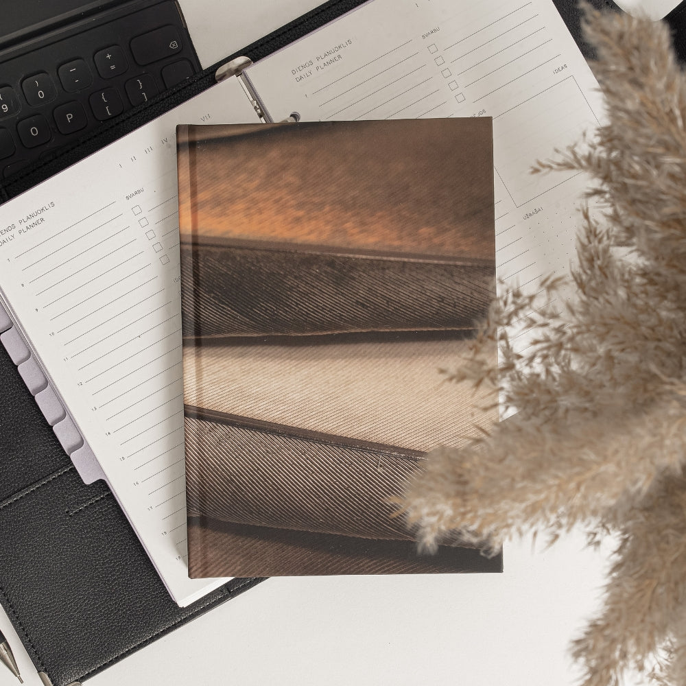 Užrašinė A5 su kietu viršeliu - Minčių sparnai