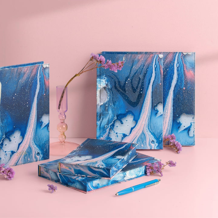 Darbo knyga su kietu eko odos viršeliu - Neptūnas