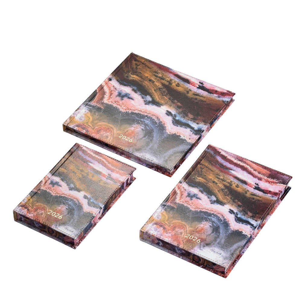 Darbo knyga su kietu eko odos viršeliu - Jupiteris