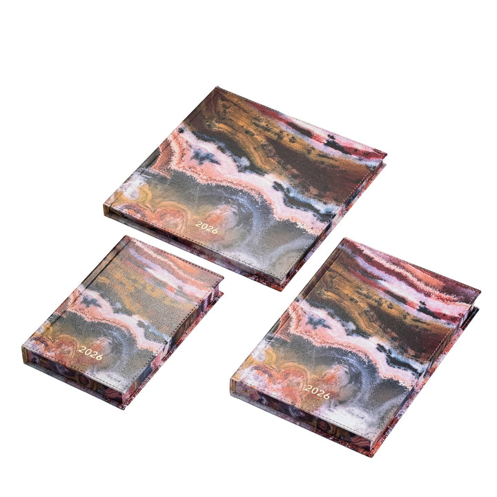 Darbo knyga su kietu eko odos viršeliu - Jupiteris