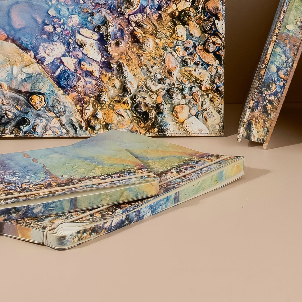 Darbo knyga minkštu viršeliu su gumele - Uranas