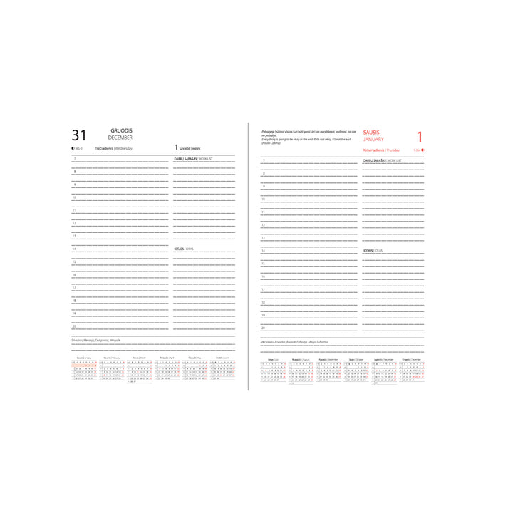 Darbo knyga su kietu viršeliu - Dangaus pieva