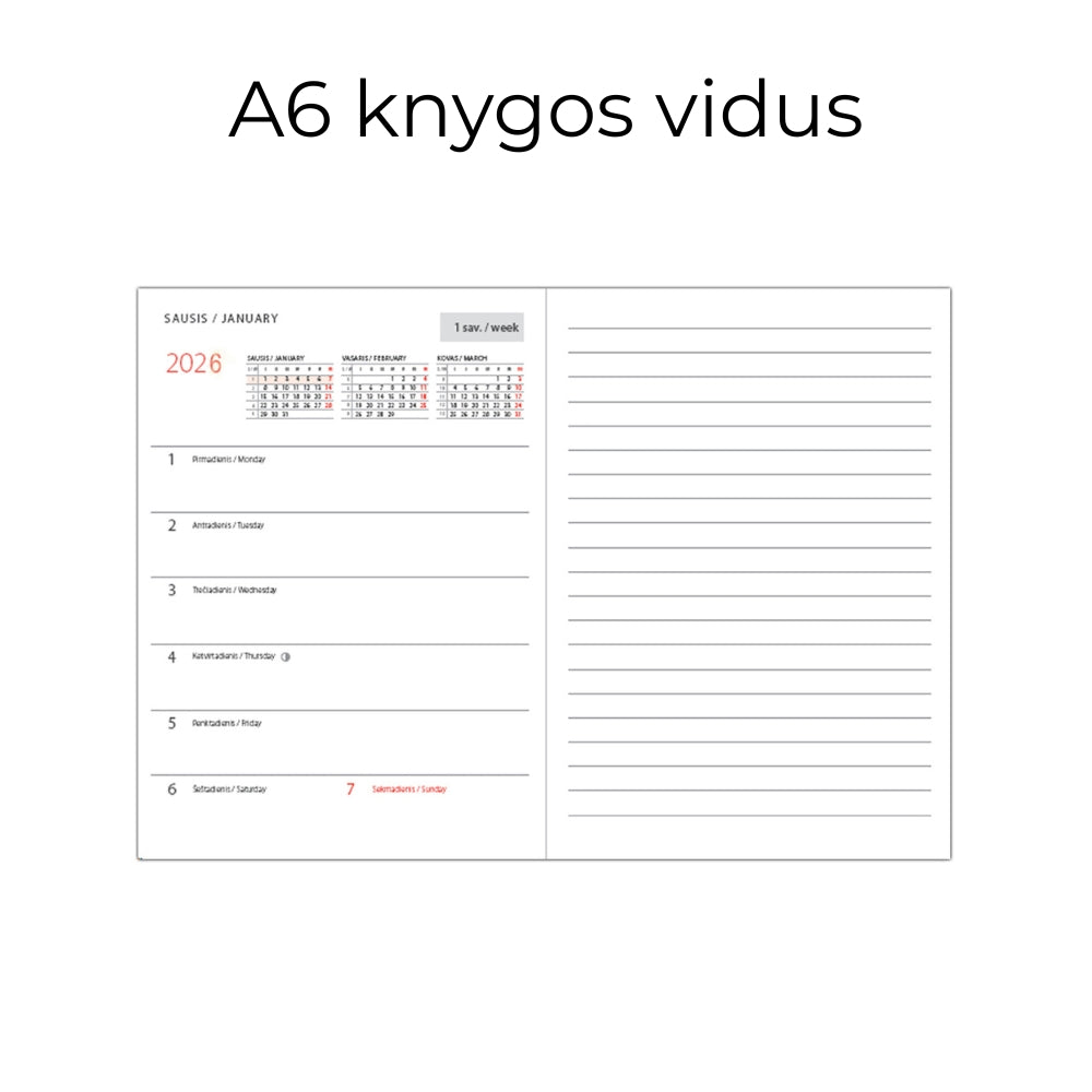 Darbo knyga minkštu viršeliu su gumele - Merkurijus