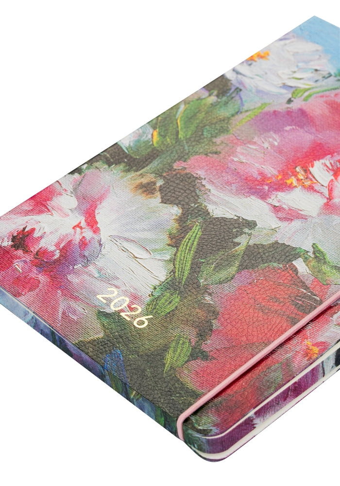 Darbo knyga minkštu viršeliu su gumele - Dangaus pieva