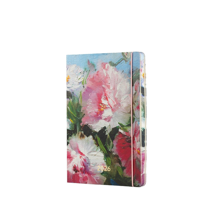 Darbo knyga minkštu viršeliu su gumele - Dangaus pieva