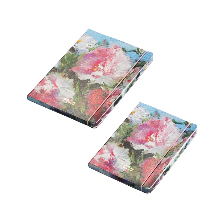 Darbo knyga minkštu viršeliu su gumele - Dangaus pieva