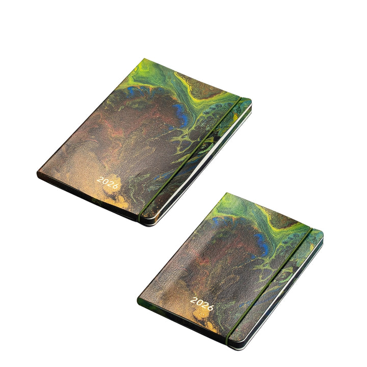 Darbo knyga minkštu viršeliu su gumele - Žemė