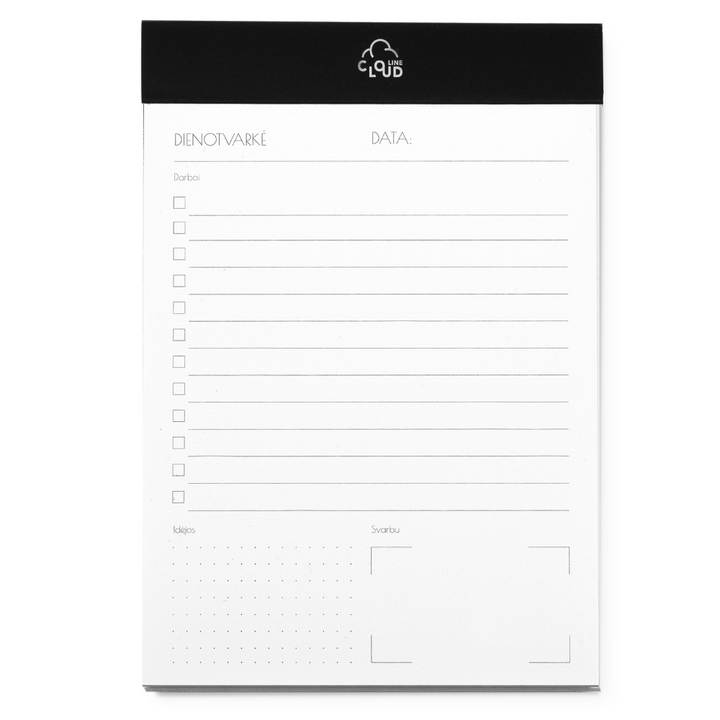 Dienos planuoklis A6 - Juodas