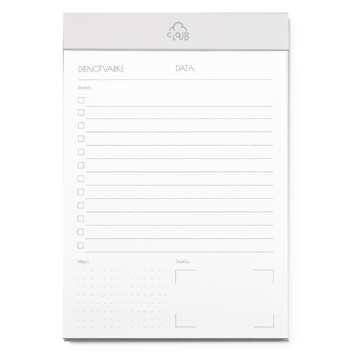 Dienos planuoklis A6 - Baltas