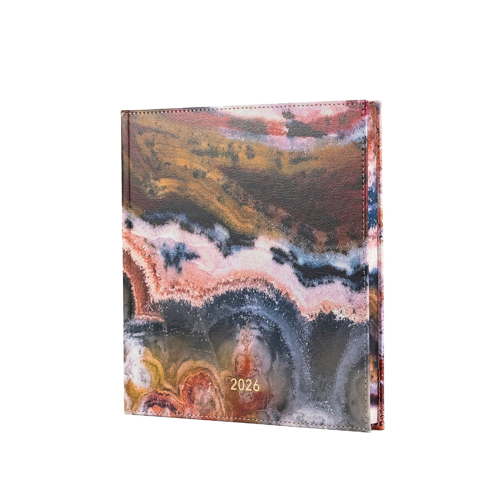 Darbo knyga su kietu eko odos viršeliu - Jupiteris