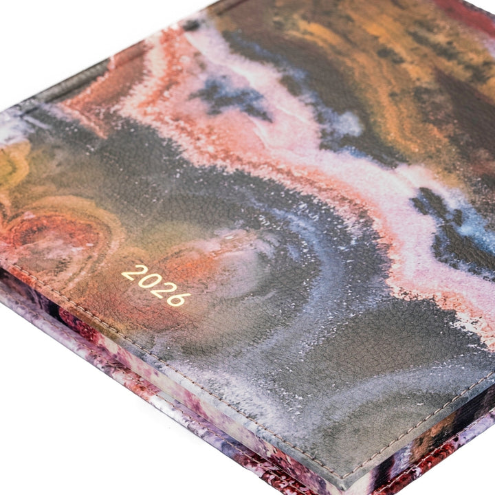 Darbo knyga su kietu eko odos viršeliu - Jupiteris