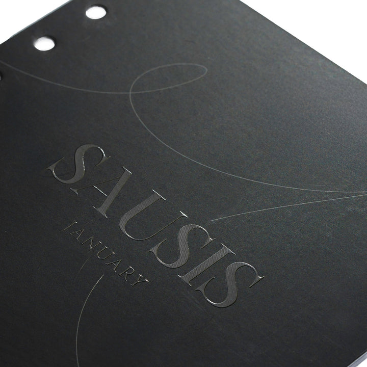 Mėnesių skirtukai 2026 - Juodas