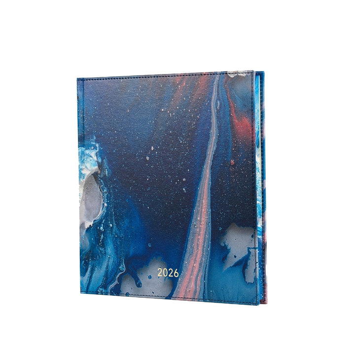 Darbo knyga su kietu eko odos viršeliu - Neptūnas