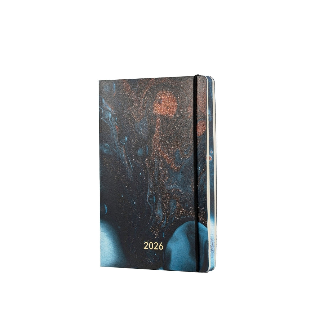 Darbo knyga minkštu viršeliu su gumele - Saturnas