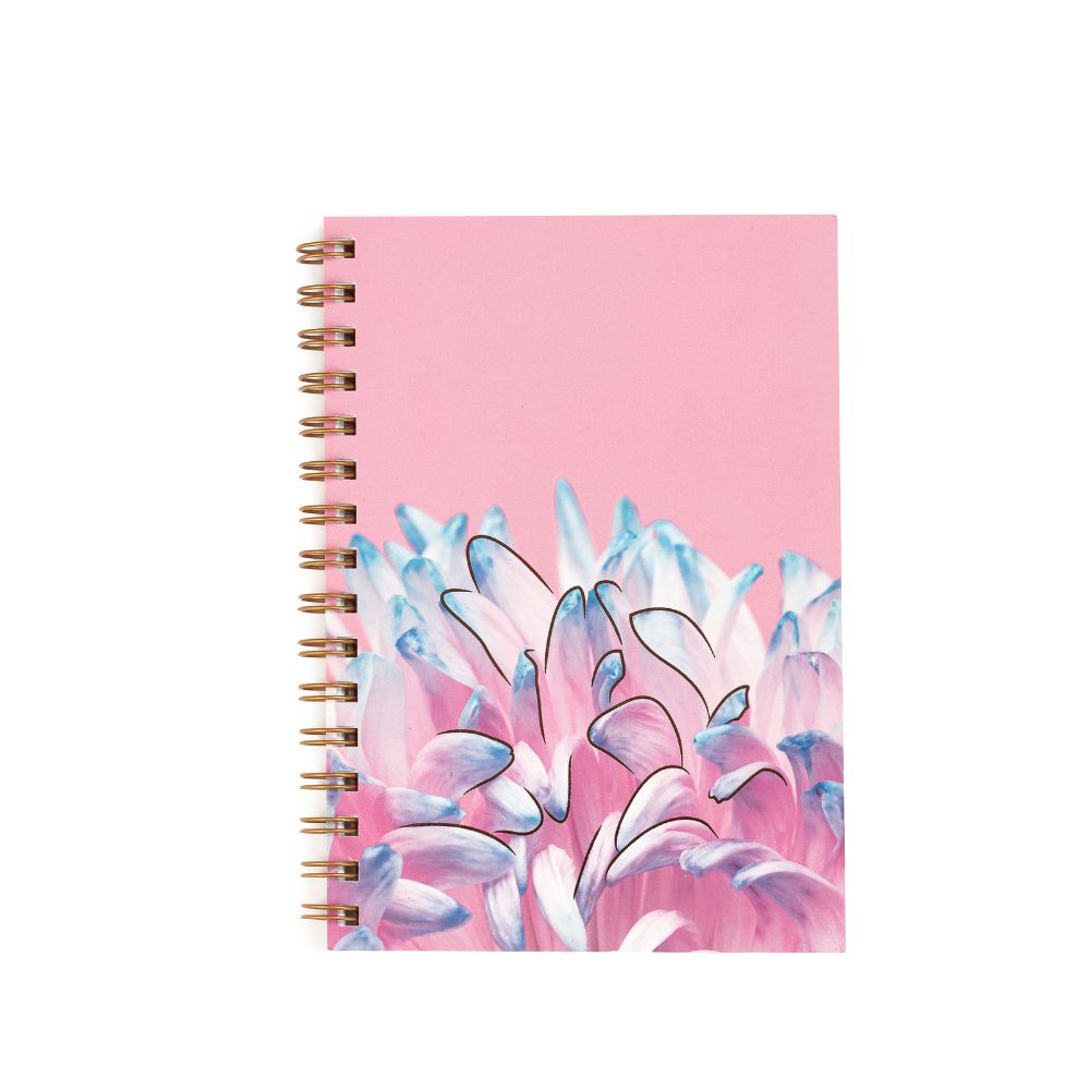 Spiralinė Užrašinė A5 taškeliais Rožinė