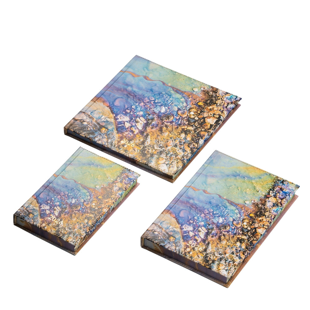 Darbo knyga su kietu eko odos viršeliu - Uranas