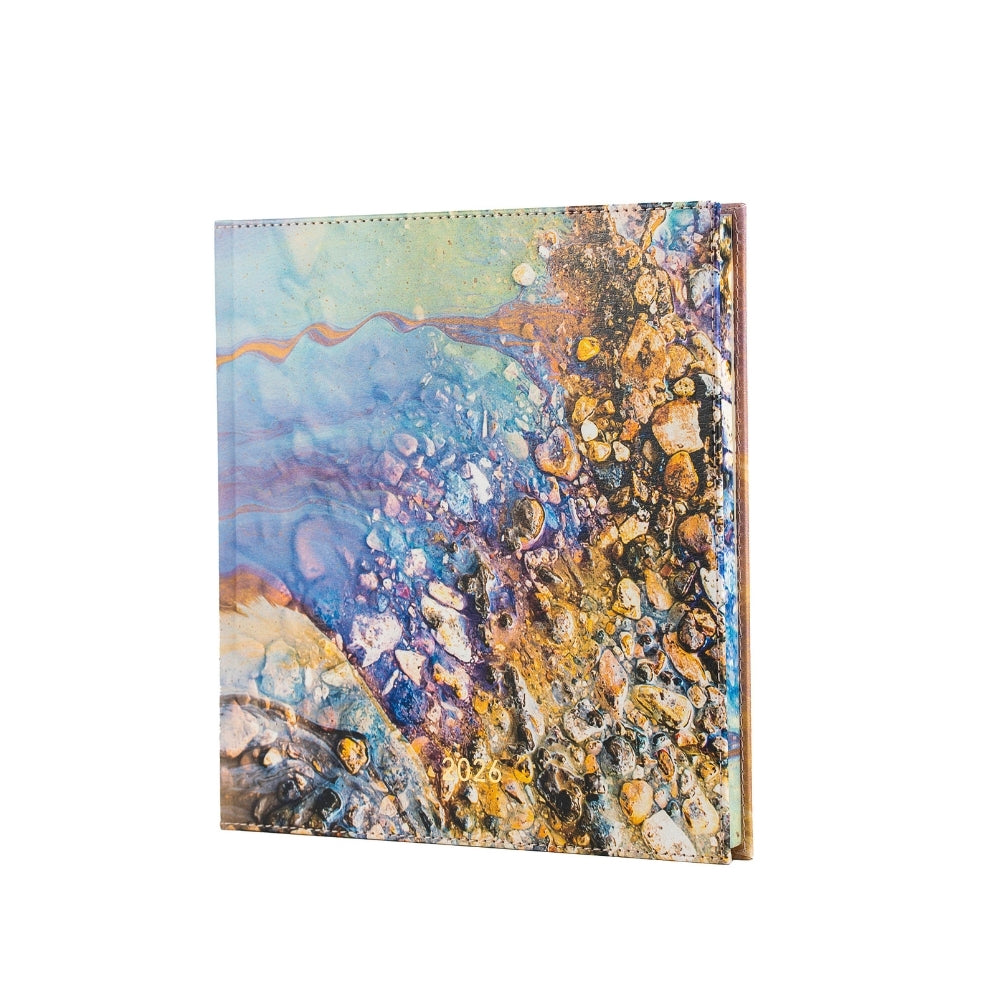 Darbo knyga su kietu eko odos viršeliu - Uranas