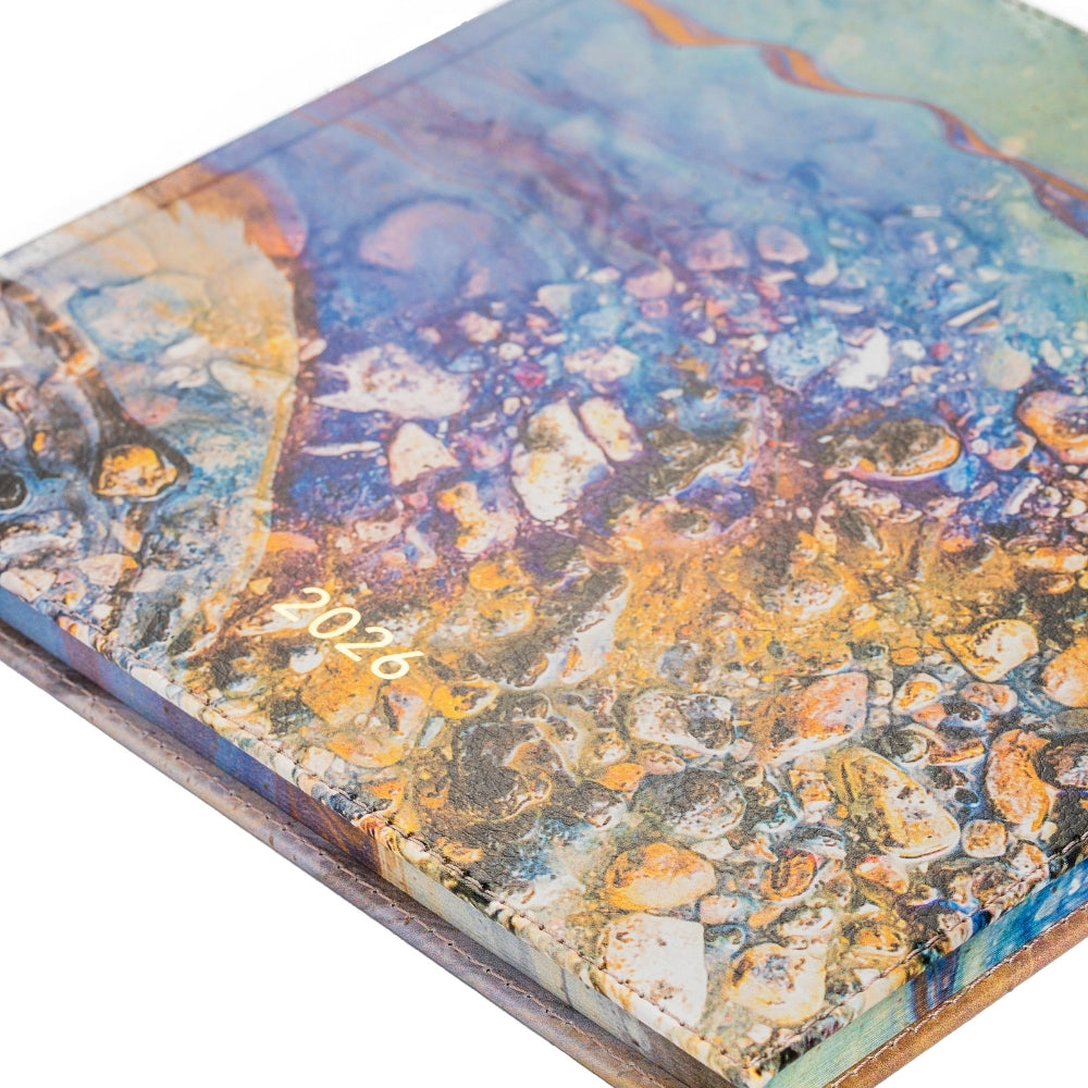 Darbo knyga su kietu eko odos viršeliu - Uranas