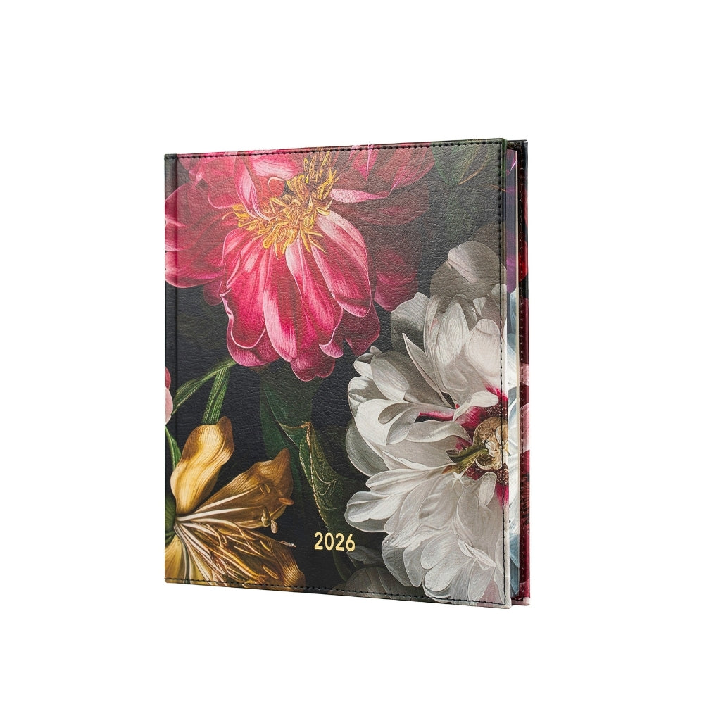 Darbo knyga su kietu eko odos viršeliu - Visatos žiedai