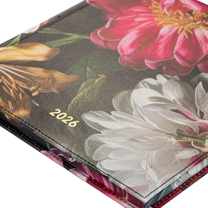 Darbo knyga su kietu eko odos viršeliu - Visatos žiedai