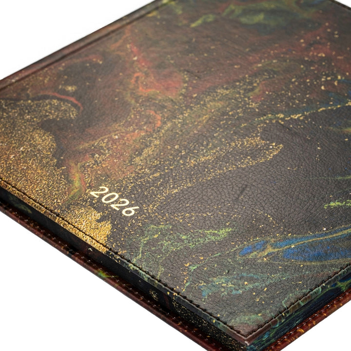 Darbo knyga su kietu eko odos viršeliu - Žemė