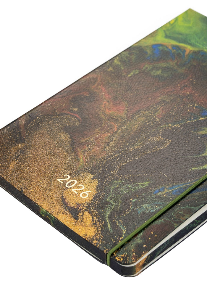 Darbo knyga minkštu viršeliu su gumele - Žemė