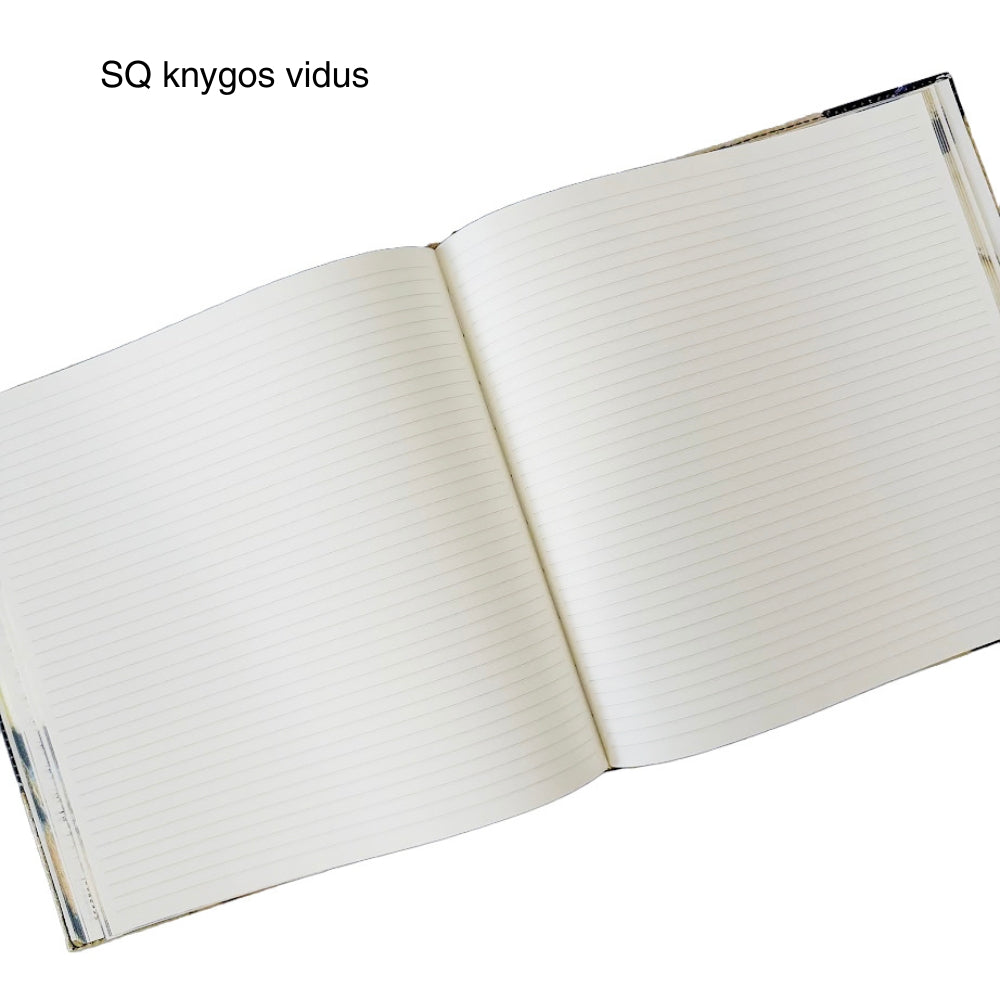 Darbo knyga 2027 su kietu eko odos viršeliu - Mėlyna tyla