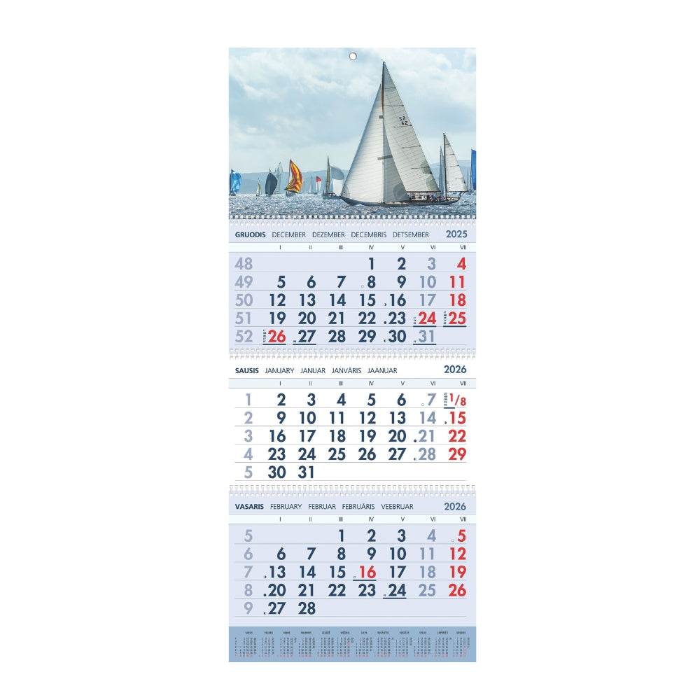 Sieninis kalendorius 2026 - Burės