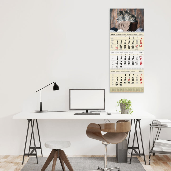 Sieninis kalendorius 2026 - Kačiukai
