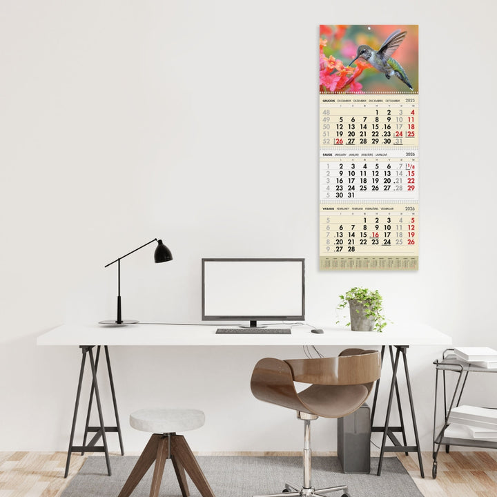 Sieninis kalendorius 2026 - Kolibris