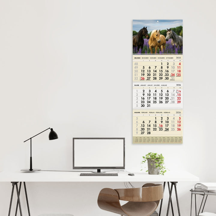 Sieninis kalendorius 2026 - Pievos žirgai