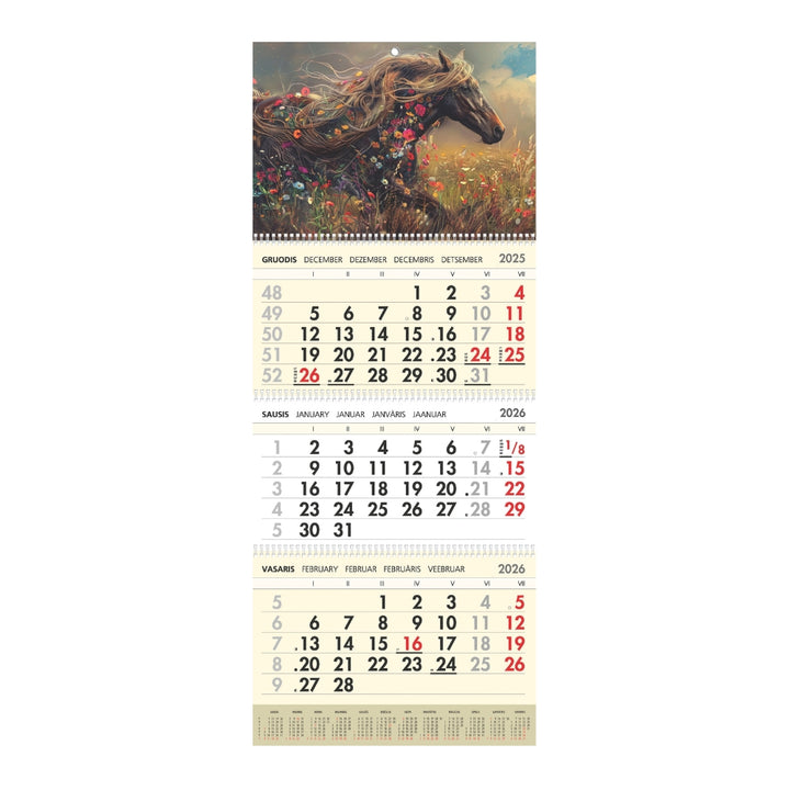 Sieninis kalendorius 2026 - Svajos žirgas