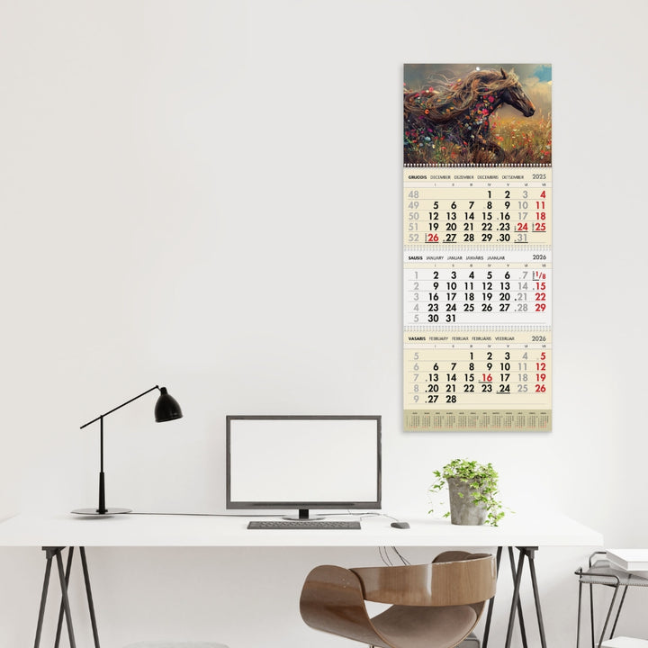Sieninis kalendorius 2026 - Svajos žirgas
