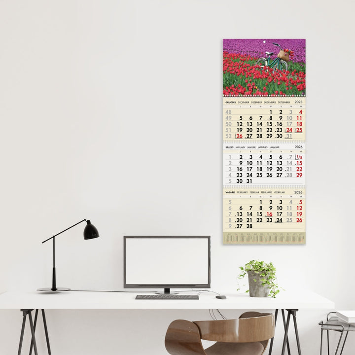 Sieninis kalendorius 2026 - Tulpės
